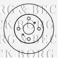BBD4036 Borg&beck freno de disco delantero