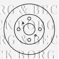 BBD4039 Borg&beck freno de disco delantero