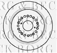 BBD4101 Borg&beck disco de freno trasero