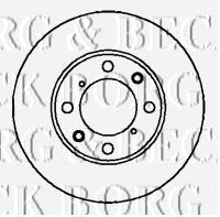 BBD4093 Borg&beck disco de freno trasero