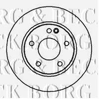 BBD4109 Borg&beck freno de disco delantero