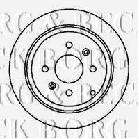 BBD4108 Borg&beck disco de freno trasero