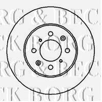 BBD4081 Borg&beck freno de disco delantero