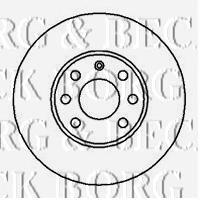 BBD4073 Borg&beck freno de disco delantero