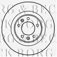 BBD4667 Borg&beck disco de freno trasero
