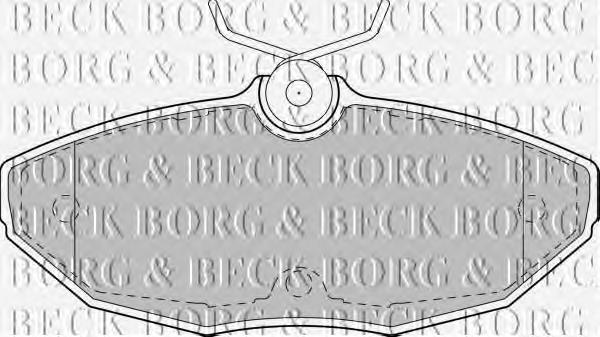 BBP1743 Borg&beck pastillas de freno traseras