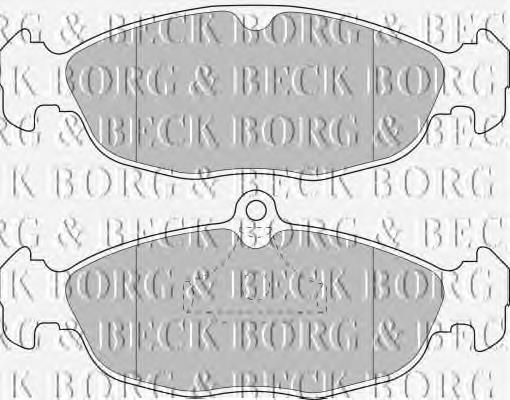 BBP1791 Borg&beck pastillas de freno traseras