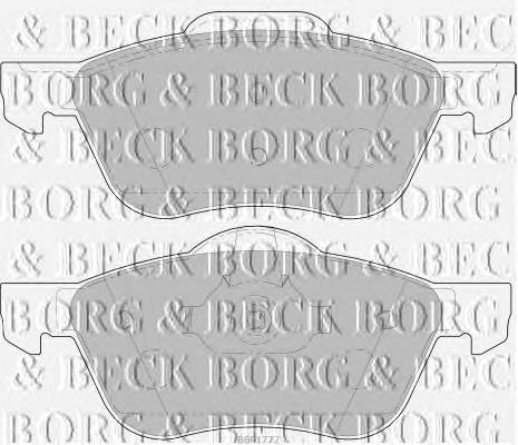 BBP1772 Borg&beck pastillas de freno delanteras