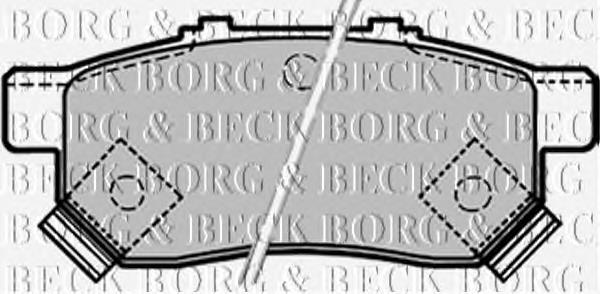 BBP1657 Borg&beck pastillas de freno traseras