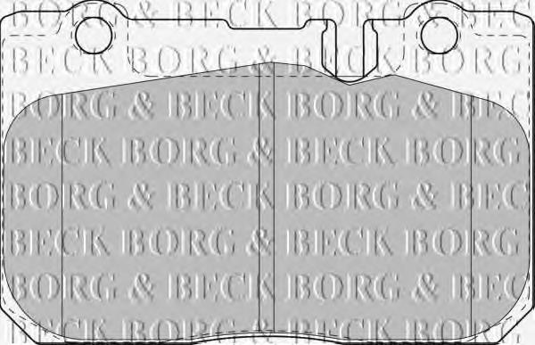 BBP1631 Borg&beck pastillas de freno delanteras