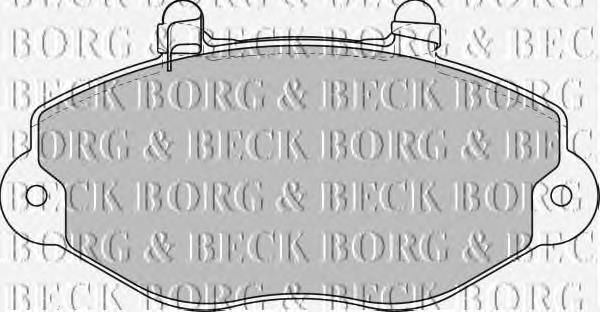 BBP1625 Borg&beck pastillas de freno delanteras