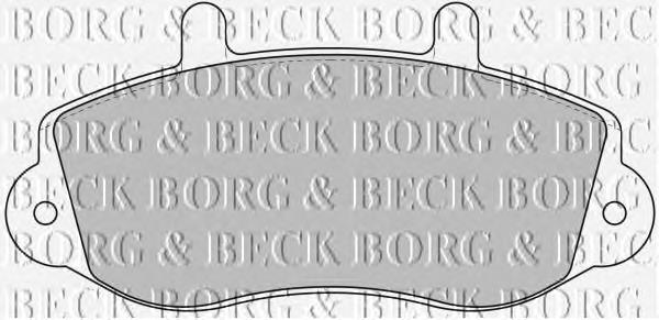 BBP1638 Borg&beck pastillas de freno delanteras