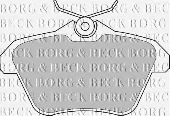 BBP1699 Borg&beck pastillas de freno traseras