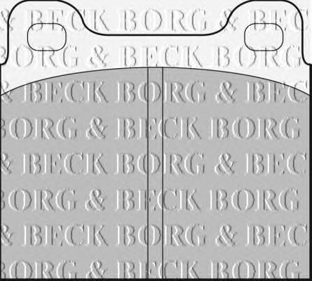 BBP1698 Borg&beck pastillas de freno traseras