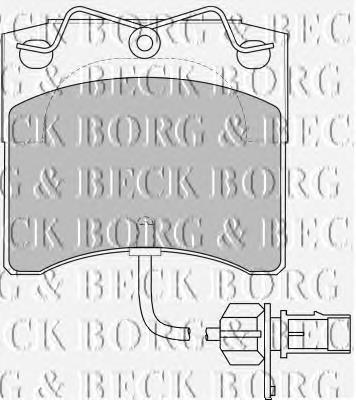 BBP1702 Borg&beck pastillas de freno delanteras