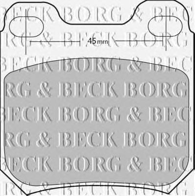 BBP1678 Borg&beck pastillas de freno traseras