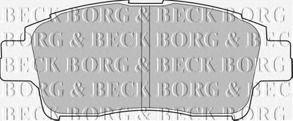 BBP1681 Borg&beck pastillas de freno delanteras