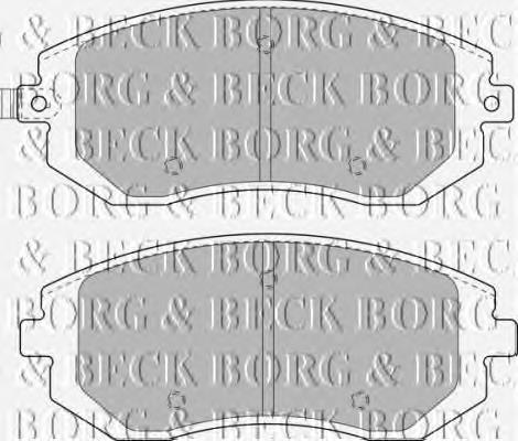 BBP1905 Borg&beck pastillas de freno delanteras