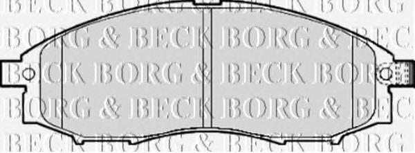 BBP1922 Borg&beck pastillas de freno delanteras