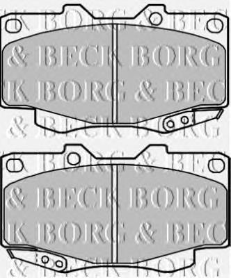 BBP2002 Borg&beck pastillas de freno delanteras