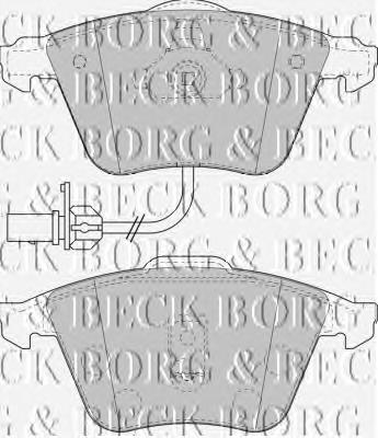 BBP1841 Borg&beck pastillas de freno delanteras