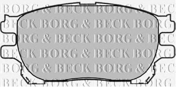 BBP1836 Borg&beck pastillas de freno delanteras