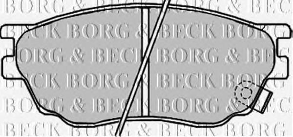 BBP1814 Borg&beck pastillas de freno delanteras