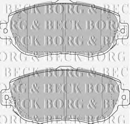 BBP1848 Borg&beck pastillas de freno delanteras