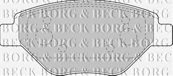 BBP1851 Borg&beck pastillas de freno delanteras