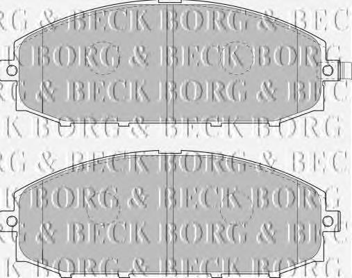 BBP1866 Borg&beck pastillas de freno delanteras