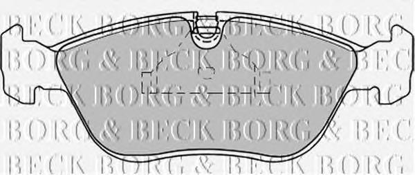 BBP1390 Borg&beck pastillas de freno delanteras