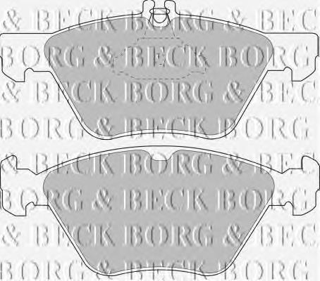 BBP1393 Borg&beck pastillas de freno delanteras