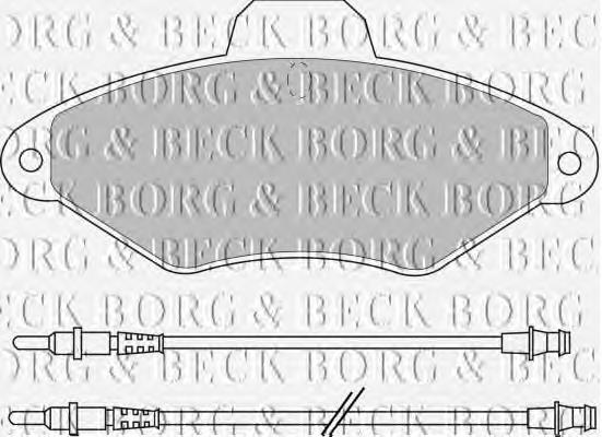 BBP1400 Borg&beck pastillas de freno delanteras