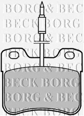 BBP1402 Borg&beck pastillas de freno delanteras