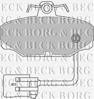 BBP1433 Borg&beck pastillas de freno traseras