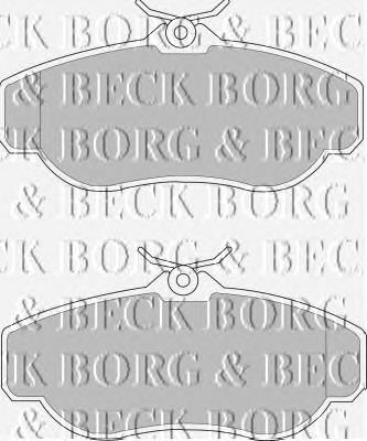 BBP1429 Borg&beck pastillas de freno delanteras