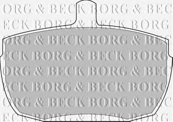 BBP1422 Borg&beck pastillas de freno delanteras