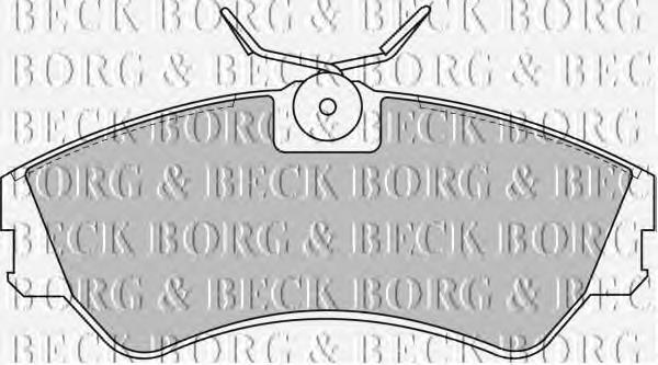 BBP1316 Borg&beck pastillas de freno delanteras