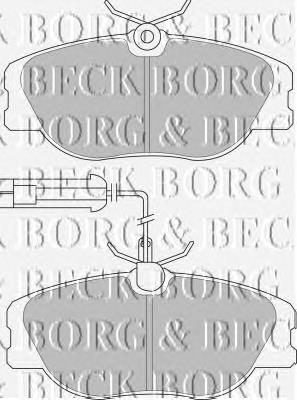 BBP1567 Borg&beck pastillas de freno delanteras