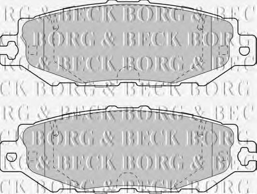 BBP1570 Borg&beck pastillas de freno traseras