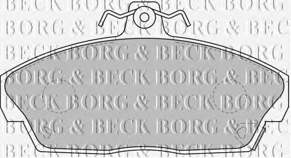 BBP1559 Borg&beck pastillas de freno delanteras