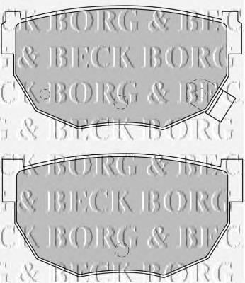 BBP1549 Borg&beck pastillas de freno traseras