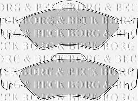 BBP1616 Borg&beck pastillas de freno delanteras