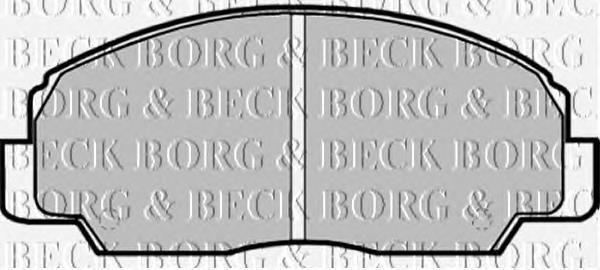 BBP1592 Borg&beck pastillas de freno delanteras