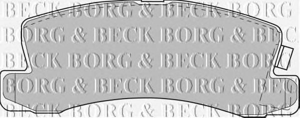 BBP1477 Borg&beck pastillas de freno traseras