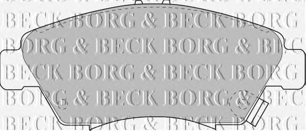 BBP1457 Borg&beck pastillas de freno delanteras