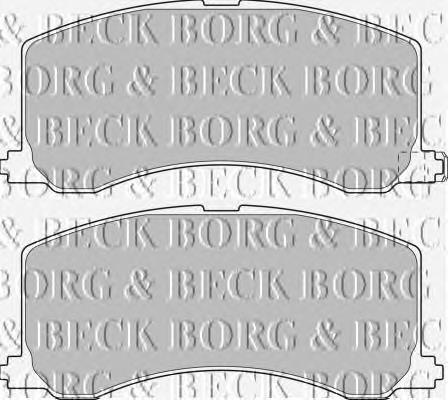 BBP1522 Borg&beck pastillas de freno delanteras