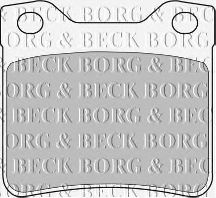 BBP1537 Borg&beck pastillas de freno traseras