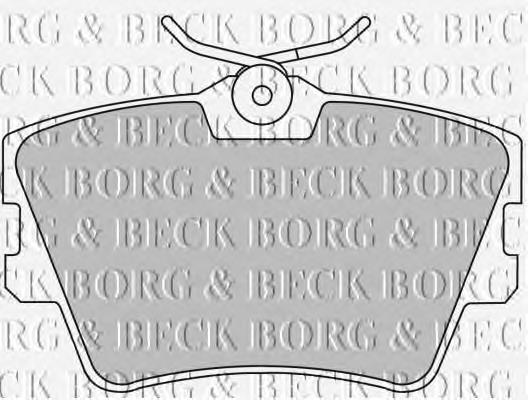 BBP1501 Borg&beck pastillas de freno traseras