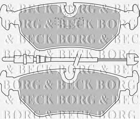 BBP1515 Borg&beck pastillas de freno traseras